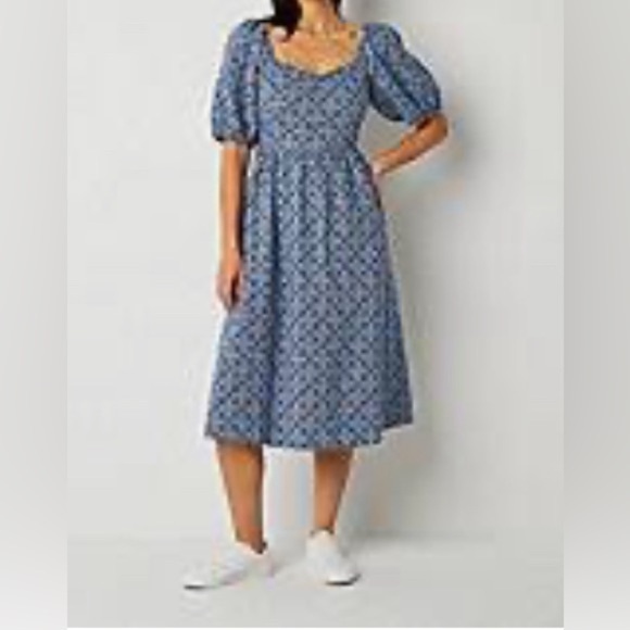 79.    a.n.a Womens Short Sleeve  Dress (Pit to pit 19 “)(Length: 47 “) - Picture 1 of 7
